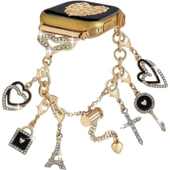Apple Accessories - NEW Boho Stylish Apple Watch Band with Bling Charms